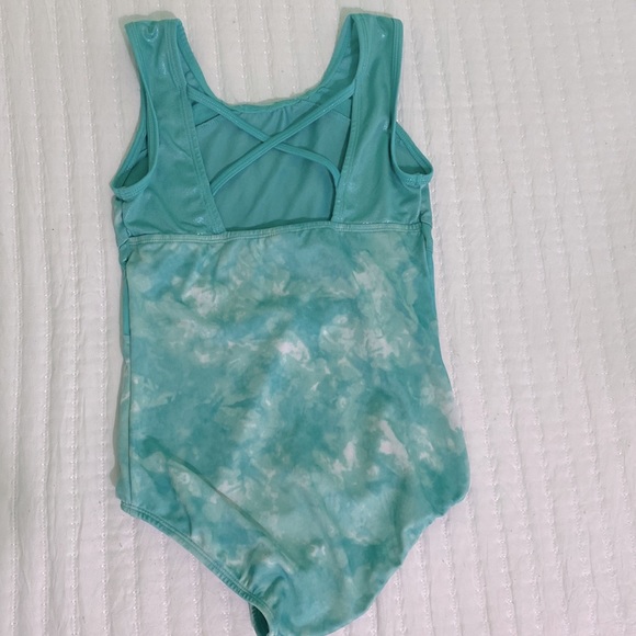 Teal Cat & Jack Crossback Leotard Size L10/12 - Picture 2 of 3